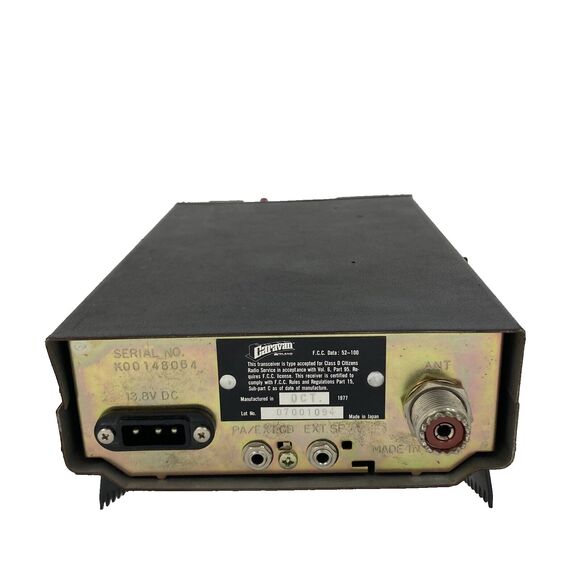 Caravan by Midland 52-100 - Black - 1977 - Mobile CB Radio Transceiver - Vintage - Picture 4 of 16